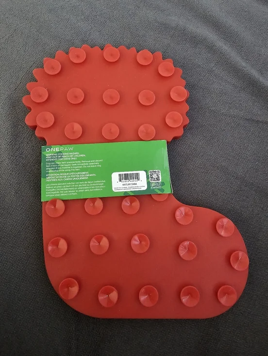 One Paw Stocking Lick Mat 🐕 - Picture 2 of 2